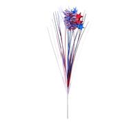 Artificial Patriotic Flower, Red White Blue Memorial Bouquet Arrangement for Festive Home Decor, Fade Resistant Design with Long Lasting Display Function, Floral Centerpiece for Vase, Desk, Bedroom