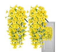 Artificial Petunias, Fake Petunias Silk Flowers, UV Resistant Weatherproof Plants, Everlasting Colorful Decoration, Garden Porch Vase Pot, Window Box Planter, 29.53 Inches