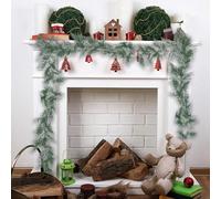 Artificial Pine Garland, Cedar Rattan, Flexible y Elegible, Christmas Decoration, Door Wreath for Bedroom, Living Room, Mantle, Mesa, Artificial Christmas Garland (A)