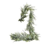 Artificial Pine Garland - Fireplace Stairs Greenery Garland, Soft Thick Green Artificial Mantel, Seasonal Realistic Fireplace Garlands Holiday Decorations for Home Mantel Table Staircase Wall Door
