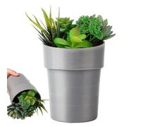 Artificial Plants - Artificial Flowers ¦ 15x15x26cm Fake Flower Container for Home Safe, ABS Material Fake Flowers for Herbs, Home Accessories, Planter Safe Boxes Vegetables with Succulents Plants