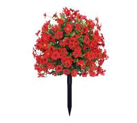 Artificial Shrubs for Outdoors - Bola de topiario artificial realista con picos | Plantas falsas de yarda | 22 pulgadas Outdoor Plant Bush for Patio Porch Courtyard Garden Decor, Spring Festival Party