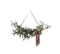 Artificial Silk Olive Leaf Wreath for Weddings and Home Decor