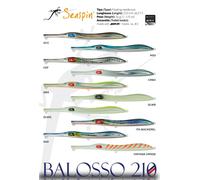 ARTIFICIAL SPINNING SEAPIN BALOSSO 210 F CEBO AGUJA POPPER INVERNADERO MARE S...