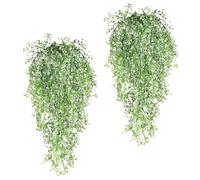 Artificial Vine Garland, 5-Branch Realistic Flower Plant Decoration, Lush Hanging Greenery with Floral Accents for Wall, Bedroom, Front Door, Window, Graduation, Birthday Party, Wedding Decor