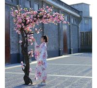 Artificial White Magnolia Tree for Family Gatherings - Stunning Focal Point for Indoor Living Rooms & Outdoor Courtyards Safe & Non-Toxic Materials(2 * 1.5M)