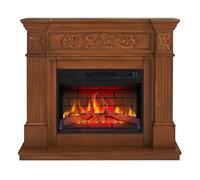 ArtiFlame Chimenea eléctrica Toscana AF23BS, Chimenea eléctrica Independiente con Calefactor de 1800 W, Efecto de Llama 3D Realista, iluminación LED, Mando a Distancia, Temporizador, termostato