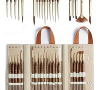 Artify Extreme Detalle Pintar Pintor, Pinceles en Miniatura para Modelos y Pintura de Arte, 20 Piezas Mini Pinceles pequeños para Detalles Finos con Bolso, acrílico, Acuarela, Aceite, Modelos