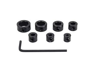 Artillery Medidor de profundidad del posicionador, Tope de profundidad de mecha, taladro de 7 piezas para localizador de profundidad de detención, collares anillo posicionador llave hexagonal 3-12 mm