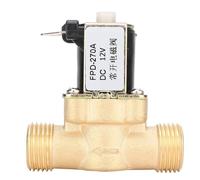 Artillery Válvula Solenoide, G1/2 Válvula Electromagnética De Solenoide De Latón Normalmente Abierta Interruptor De Entrada De Agua Para La Temperatura De Trabajo Del Agua Es De 0~85 ?(DC12V)