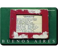 Artimagen Imán Texto Caminito Buenos Aires 70x45 mm.