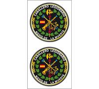 Artimagen Pegatina círculo Logo legión Color y Laurel 2 uds. Resina ø 33 mm/ud.