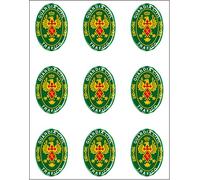 Artimagen Pegatina óvalos Logo Guardia Civil Tráfico 9 uds. Resina 16x11 mm/ud.