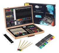 Artina 89 Piezas Kit de Pintura Niños - Maletin Pinturas con Acuarelas, Crayones, Lápices de Colores y más - Estuche Artístico para Adultos - Regalo Navidad Creativo - Genova