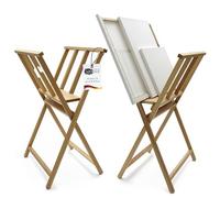 Artina Caballete plegable de madera - Soporte para lienzos y cuadros - Calidad de estudio 65x48x71 cm - Ideal para secar o guardar sus lienzos y cuadros