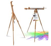 Artina - Caballete trípode universal de madera para pintar lienzos de hasta 100 cm Porto - Ángulo de 90° Varias técnicas de pintura - Caballete portátil para campo, artista, exhibición, soporte para