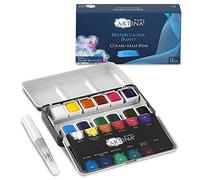 Artina caja de pintura acuarela con pincel de tanque de agua