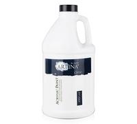 Artina pintura acrílica 2 l blanco - Pintura 2000 ml blanco titanio pintura acrílica 2 L - Alta opacidad, brillo de color y resistencia a la luz como color de fondo y para Acrylic Pouring