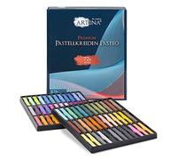 Artina Tiza Pastel 72 Piezas Pasteo - Set de 72 Colores con Caja Pastel Suave Calidad de Estudio - Perfecto para Pinturas Coloridas y Expresivas - Ideal para Principiantes, Profesionales y Artistas