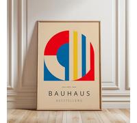 ARTINSPIRIO Bauhaus - Póster (60 x 80 cm), color azul y rojo