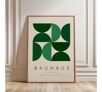 ARTINSPIRIO Bauhaus - Póster (75 x 100 cm), color verde