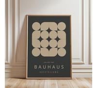 ARTINSPIRIO Bauhaus - Póster decorativo para pared (50 x 70 cm), color oscuro