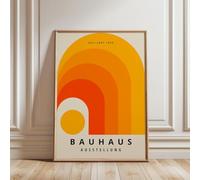 ARTINSPIRIO Bauhaus - Póster naranja (sin marco) (60 x 90 cm, póster premium)