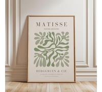 ARTINSPIRIO Henri Matisse Póster, beige, verde (Poster Only(Premium), 20" х28 | 50х70сm)