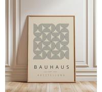 ARTINSPIRIO Póster Bauhaus, color beige, sin marco (70 x 100 cm)