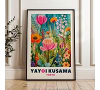 ARTINSPIRIO Póster de arte de Yayoi Kusama (Solo póster, 60x80 cm)