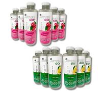 ARTIO GO! Pack Mixto Lima-limón/Frambuesa Bebida isotónica elaborada con un 3% de agua de mar y 78 minerales biodisponibles que proporcionan la mejor hidratación (12x500ml)…