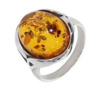 Artipol Bague producto europeo estilo francés. Plata rodiada con naturales Ámbar - modelo 4210-B, talla 58