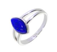 Artipol Bague producto europeo estilo francés. Plata rodiada con naturales Lapislázuli - modelo 2630-LL, talla 51