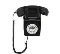 Artisam - Teléfono Fijo Retro, teléfono de Pared clásico con Cable, Montaje en Pared de Estilo Antiguo, teléfono Giratorio con función de remarcación para el hogar, Oficina, Hotel, Escuela