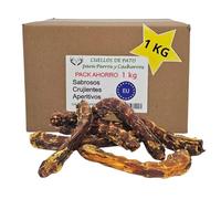 ARTISAN GIFT CO Chuches para Perros y Cachorros - Snacks de Aves Naturales - Premios Deshidratados de Cuellos de Pato (1000 gr)