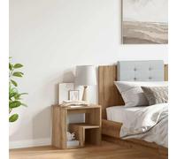 Artisan Oak Nightstand with Storage, 40x30x40 cm Engineered Wood Bedside Table for Bedroom & Living Room, Sturdy Modern End Table with Smooth Surface, Easy to Clean & Assemble