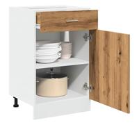 Artisan Oak Outdoor Furniture - Mueble inferior de cajón de 50 x 46 x 81,5 cm, madera de ingeniería duradera para patio, jardín y patio trasero, soluciones de almacenamiento