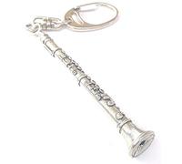 Artisan Pewter Llavero de Peltre Clarinete con Bolsa de Regalo
