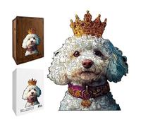 Artisan - Tabla de rompecabezas para mascotas, juego relajante de juegos mentales de madera tallada con sistema de piezas entrelazadas, juego de actividades de entrenamiento de concentración