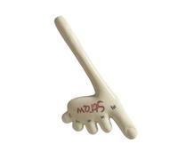 Artisan Toes Sipper, Authentic Ceramic Straw, 6,69 pulgadas Earthy Texture with Natural Material, Sustainable Handmade Tea Pipe, Quirky Design with Thick Build, Novelty Drinkware for Outdoor Party