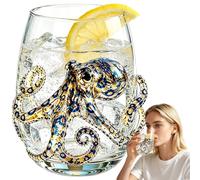 Artisanal Blue Ringed Octopus Glassware 3D Glass Animals (Octopus)