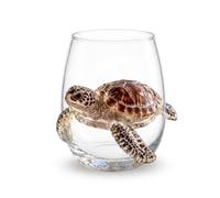 Artisanal Blue Ringed Octopus Glassware, 3D Octopuses Stemless Wine Glasses, Coastal Home Bar Accessories, Unique Ocean Lover Gift (4 (3D))