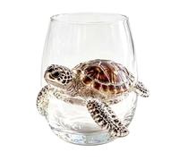 Artisanal Blue Ringged Octopus Glassware, Unique Ocean Themed Wine Glass, 3D Handmade Octopus Wine Glasses, Marine Animal Inspired Ocean Decor for Home Bar Gift (Clear-B-1pcs)