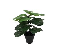Artisanal Fiddle Leaf Fig, Indoor Decorative Houseplant for Vibrant Living Spaces, Air Purifying Plant with Tropical Evergreen Appeal, 1 Artificial