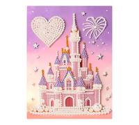 Artisanat d'art en perles, décoration 3D faite à la main, cadre mural en perles, kit de à faire soi-même, œuvre d'art de conception de château, ornement de restaurant à domicile, décoration de