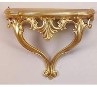 artissimo Consola de pared barroca dorada