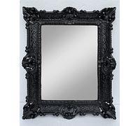 Artissimo Marco de fotos barroco negro con cristal protector de 56 x 46 cm, marco de fotos antiguo 3049