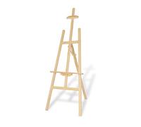 Artist Easel, A Frame Wooden Easel 150cm High Portable Folding Floor Art Easel, Lightweight & Durable Studio Display Easel for Drawing, Sketching