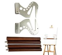 Artist Hand Support Bridge, 2-Piece Portable Metal Stand, Professional Hand Stabilizer, Tool for Sketching and Fine Detail, Sturdy Bridge for Artists in Classroom or Home Studio