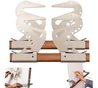 Artist Hand Support Bridge,Adjustable Easel Hand Rest Support Bar,Metal Wrist Rest Stand with Self-Locking Gravitys Design, Adjustable Height Angl,for Canvas, Drawing Board, Sketching